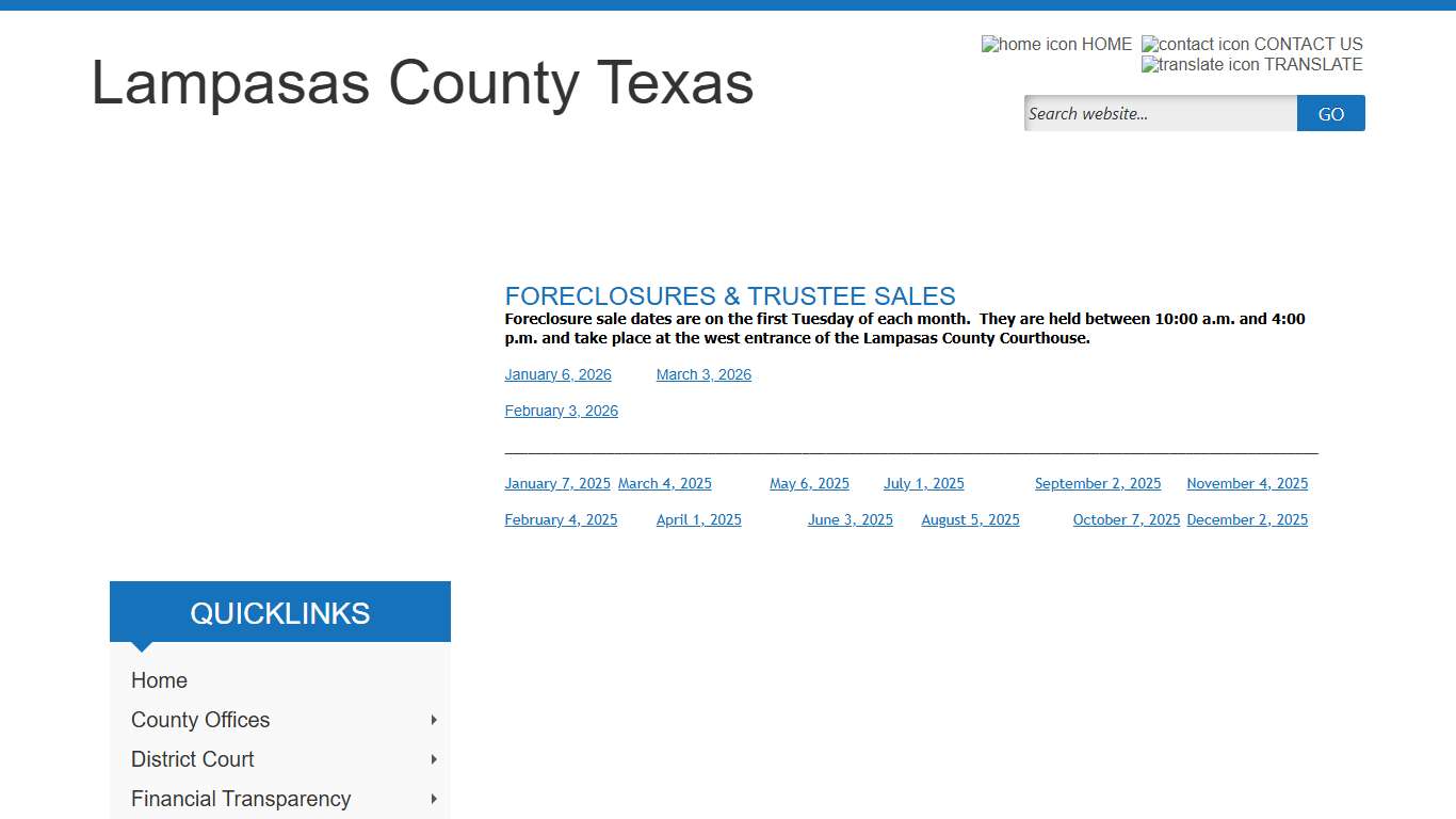 Lampasas County, Texas